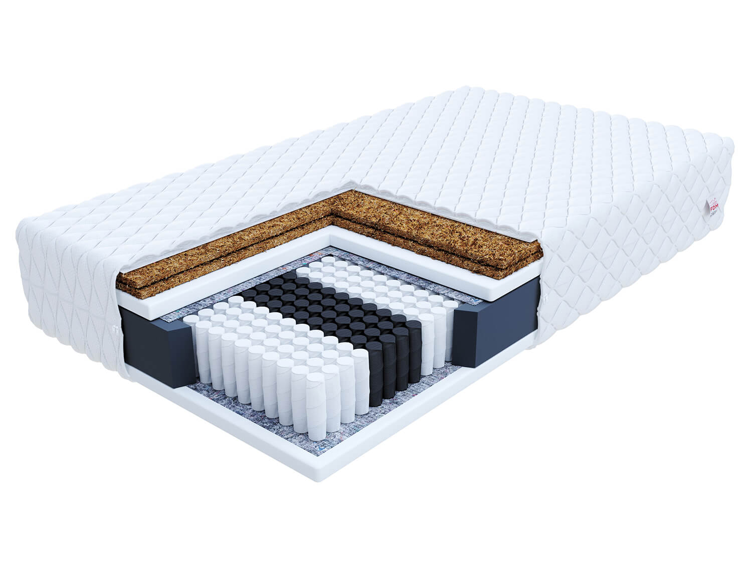 Jaamatrac Jaamatrac Frasio kemény táskarugós matrac 120x200 kókusszal
